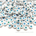 4*7mm black and white creatology cute star beads